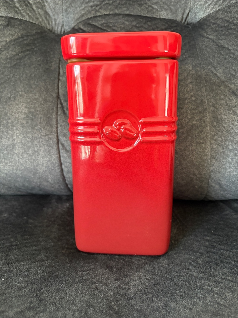 Le Creuset Cerise Stoneware Coffee Canister